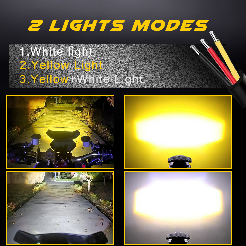 Additional Led Headlights For  - Universal Motorcycle Led Headlight Projector ulasan dan harga