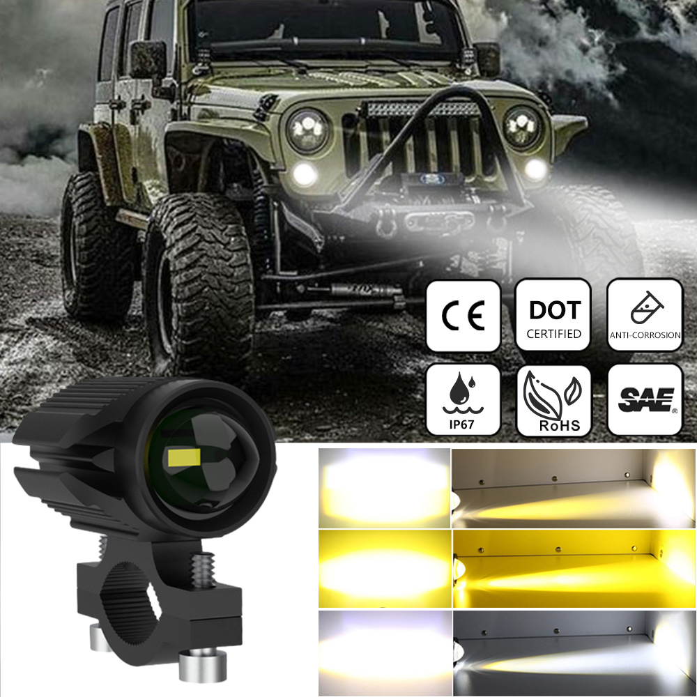Additional Led Headlights For  - Universal Motorcycle Led Headlight Projector ulasan dan harga