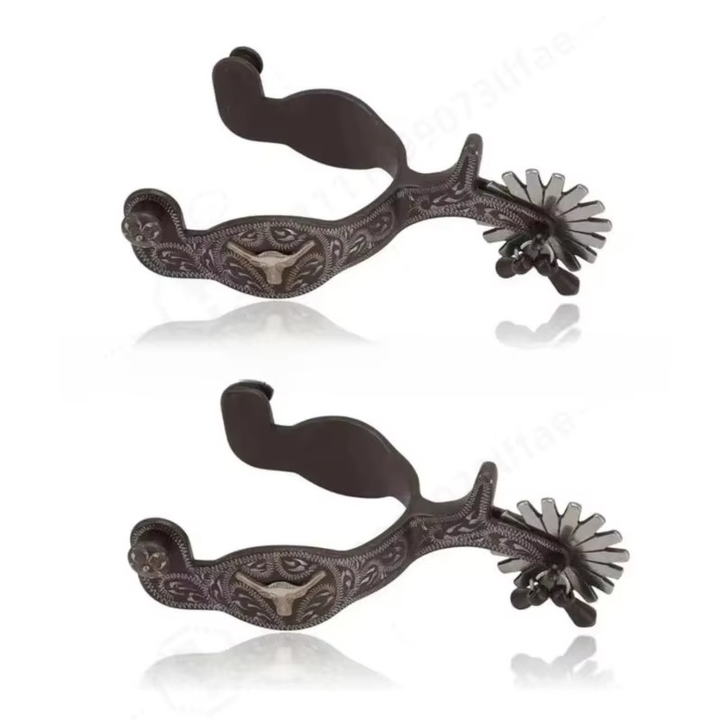 Hand‑Carved Western Horse Spur - Riding Gear ulasan dan harga