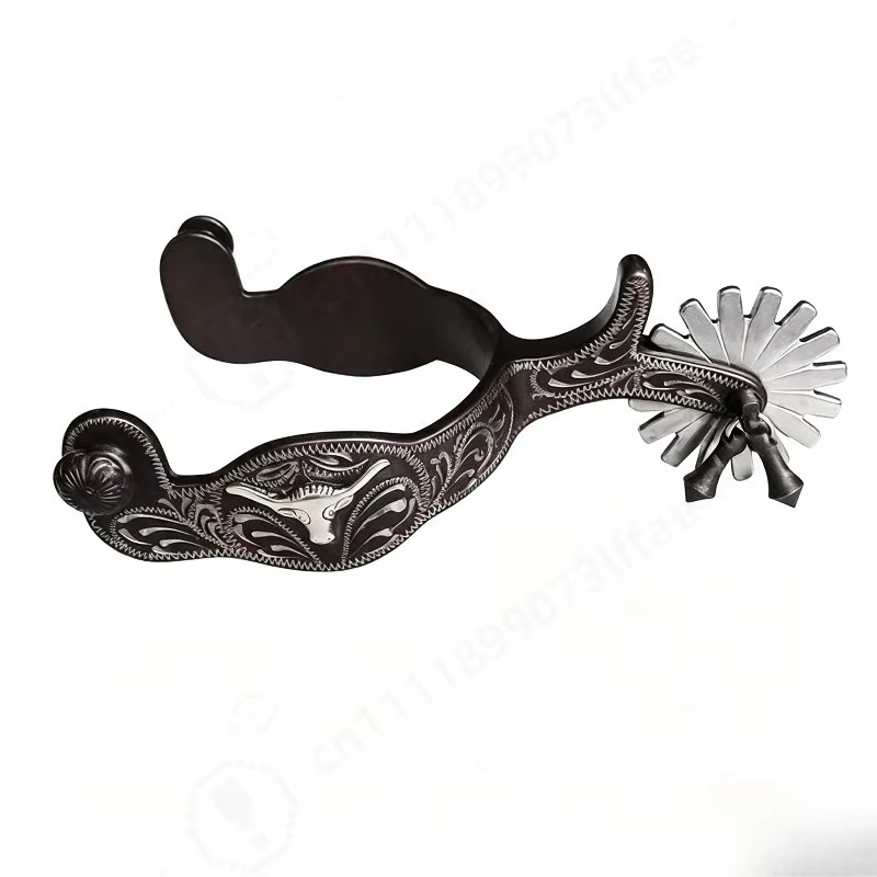 Hand‑Carved Western Horse Spur - Riding Gear ulasan dan harga