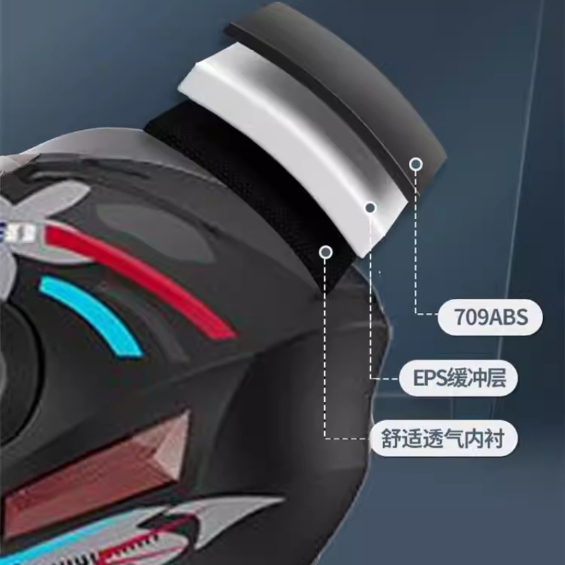 Safety Downhill Flip Up Helmet - Full Face Motorcycle Helmet With Bluetooth ulasan dan harga