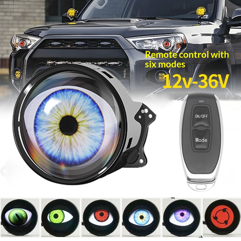 Devil Eye LED Headlight, Dynam - Universal Motorcycle Led Headlight Projector ulasan dan harga