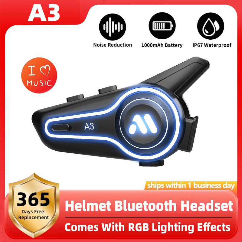 New A3 Motorcycle Helmet Bluet - Full Face Motorcycle Helmet With Bluetooth ulasan dan harga
