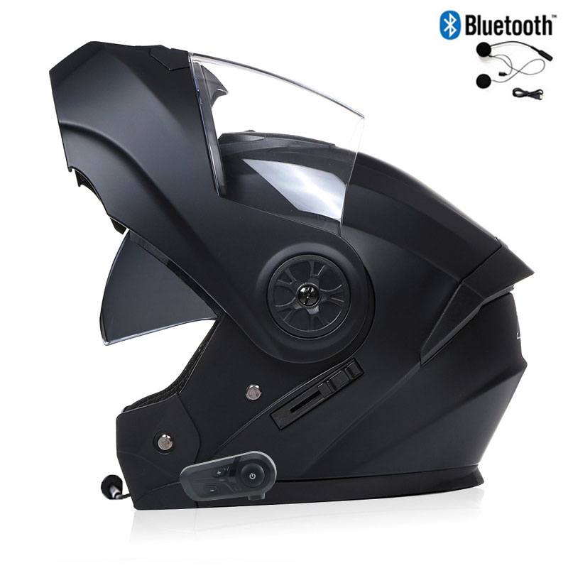 Bluetooth Motorcycle Full Face - Modular Flip Up Motorcycle Helmet Dot Approved ulasan dan harga